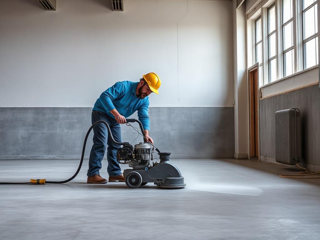 Floor Preparation in progress by Echelon Installers — professional installation crew at work
