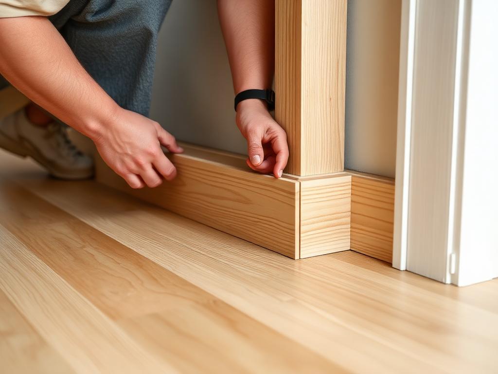 Skirting Installation in progress by Echelon Installers — professional installation crew at work