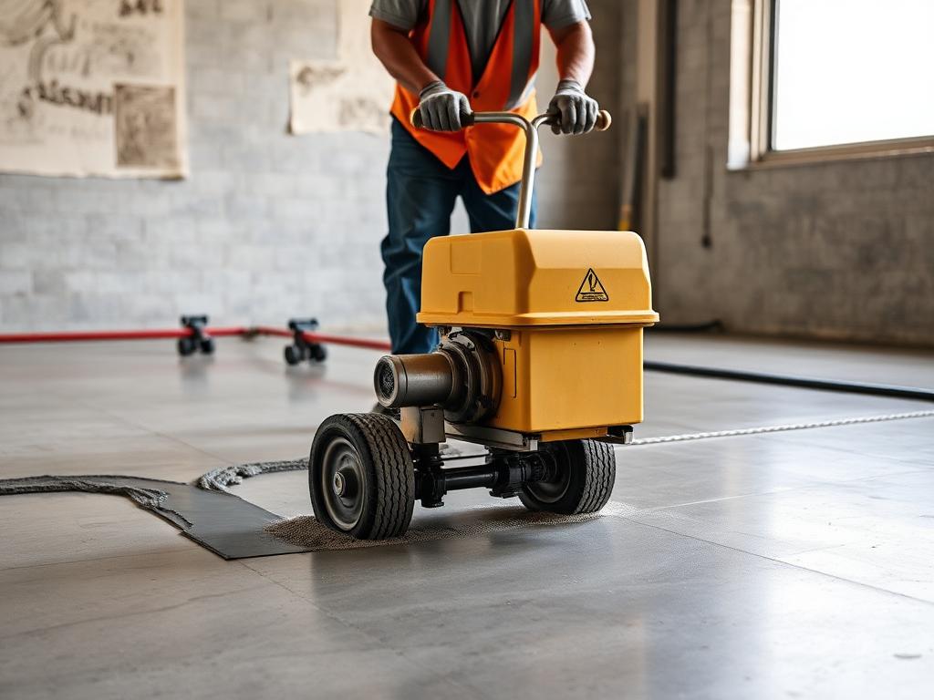 Subfloor Levelling in progress by Echelon Installers — professional installation crew at work